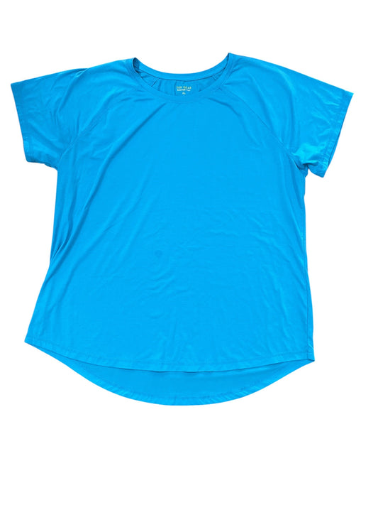 Athletic Top Ss By Tek Gear In Blue, Size:Xl