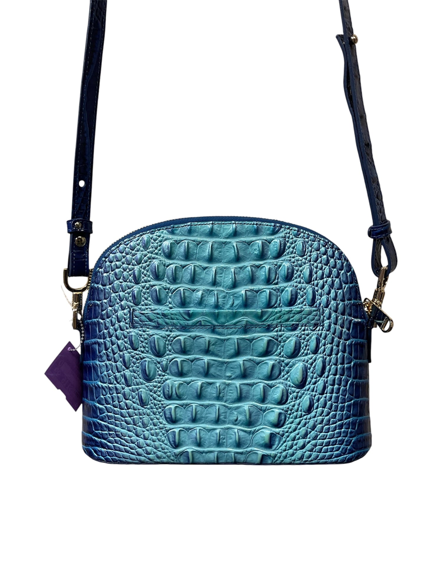 Crossbody Designer By Brahmin In Blue, Size:Small
