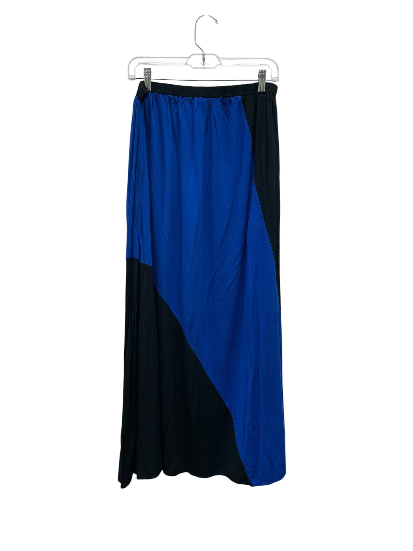 Skirt Maxi By Worthington In Black & Blue, Size:L