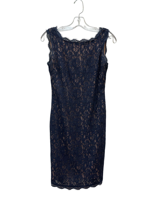 Dress Party Short By Adrianna Papell In Blue & Tan, Size:S