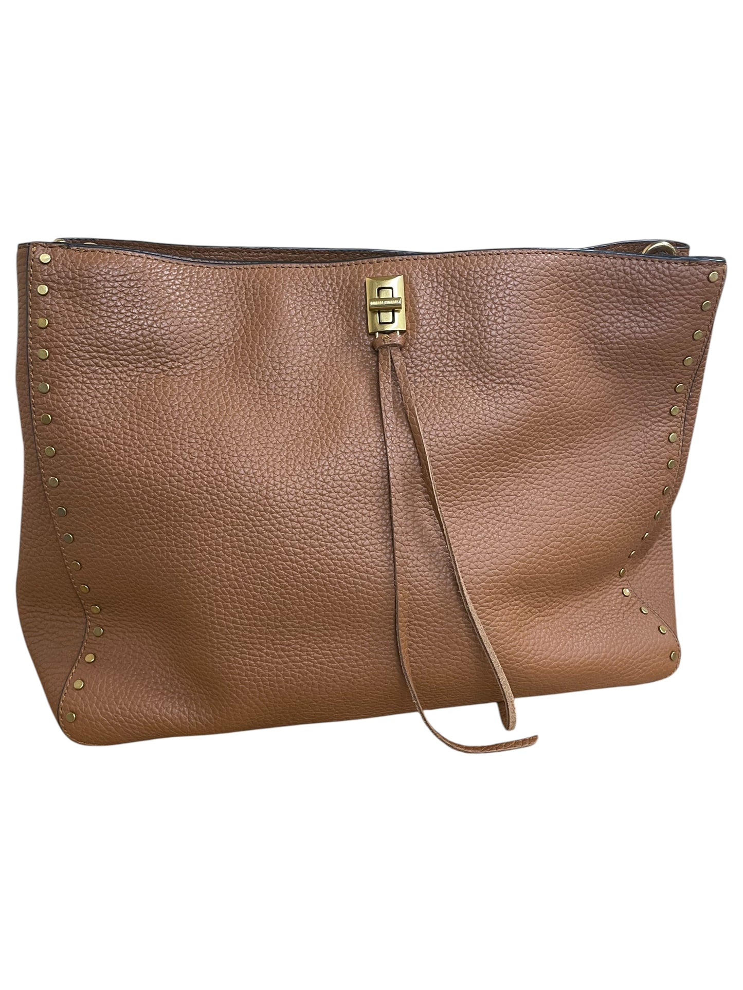 Handbag Designer By Rebecca Minkoff In Tan, Size:Large