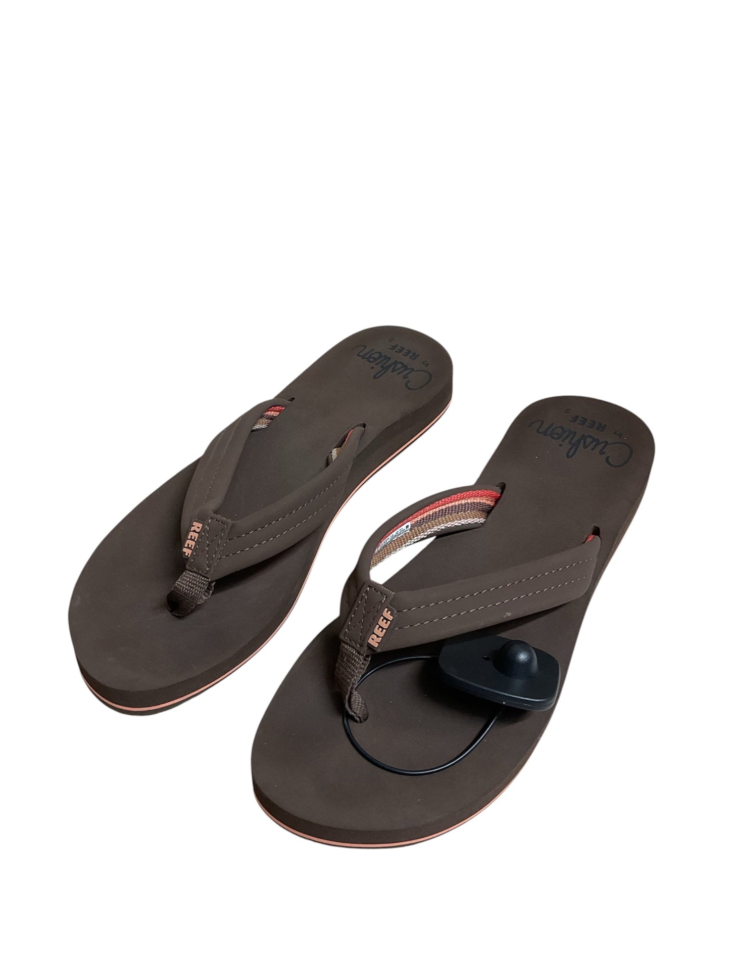 Sandals Flip Flops By Reef In Brown, Size:9