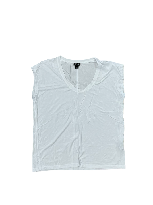 Top Sleeveless By Inc In White, Size:S