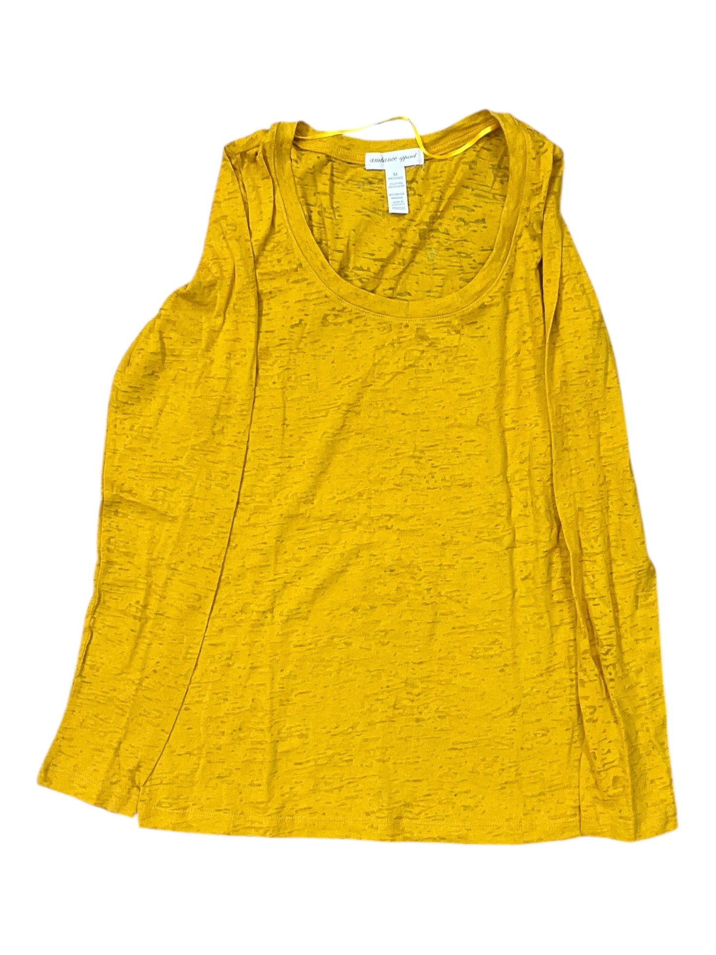 Top Ls By Ambiance Apparel In Gold, Size:M