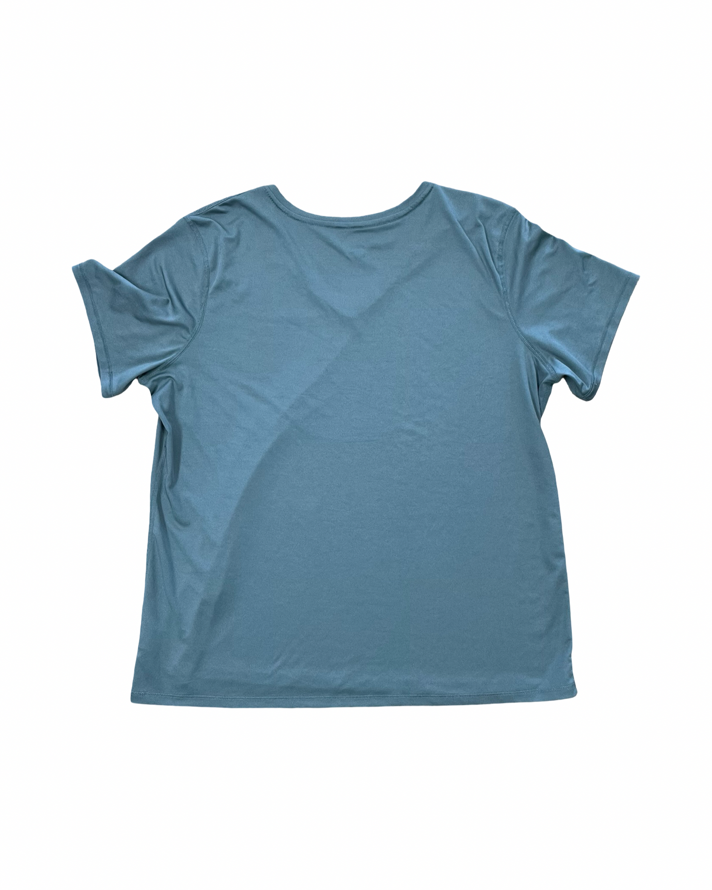 Athletic Top Ss By Athletic Works In Green, Size:2X