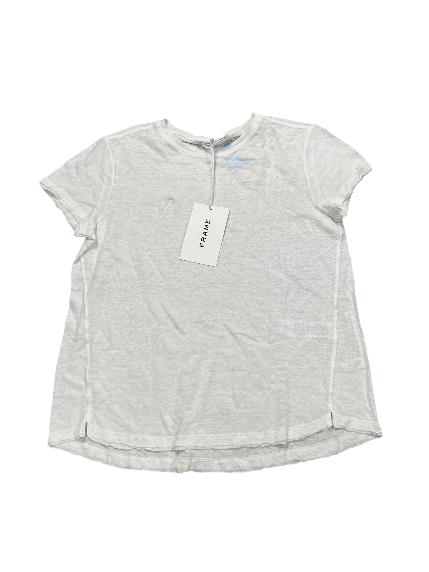 Top Ss Basic By Frame In White, Size:M