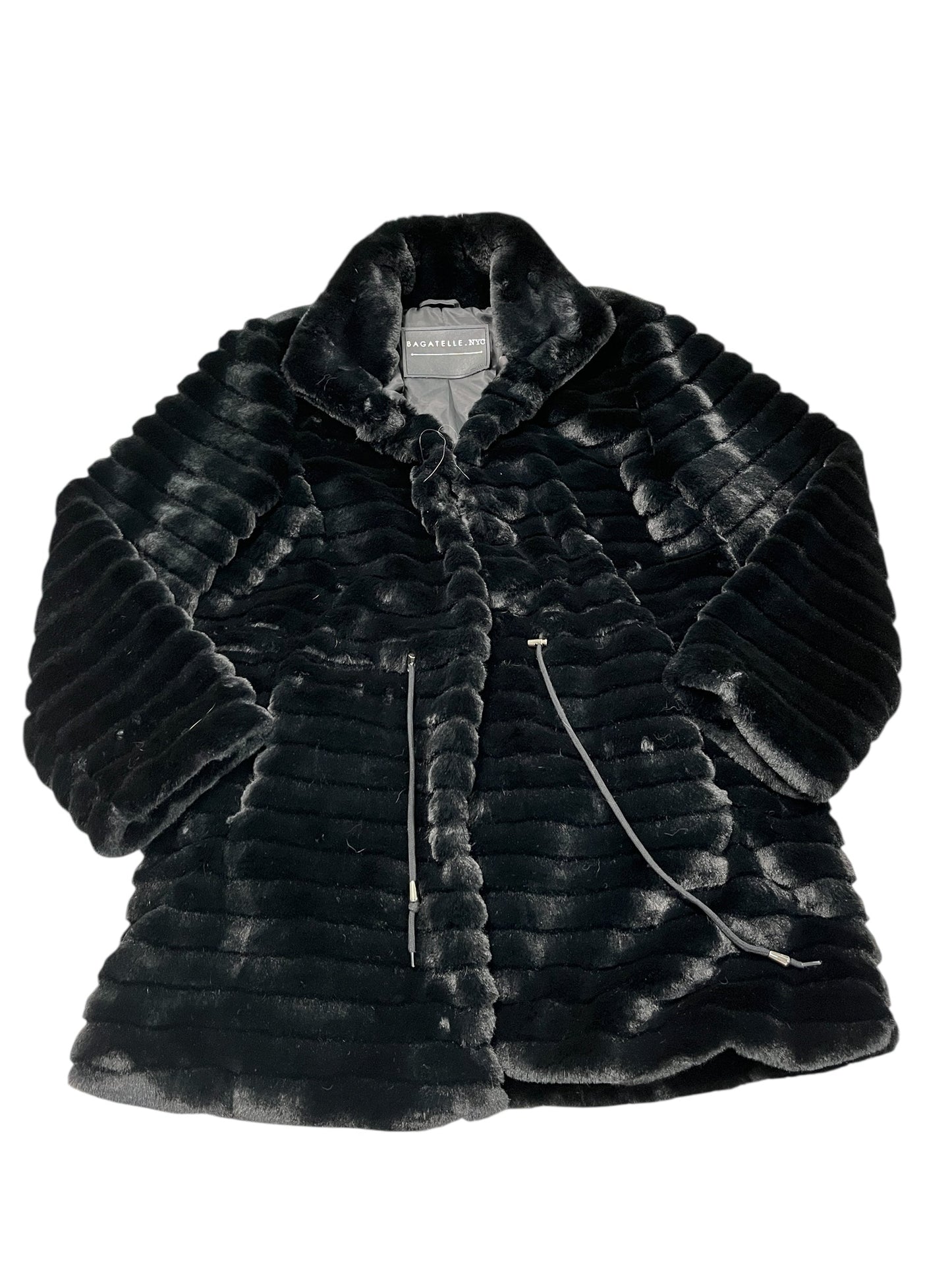 Coat Faux Fur & Sherpa By Bagatelle In Black, Size:M
