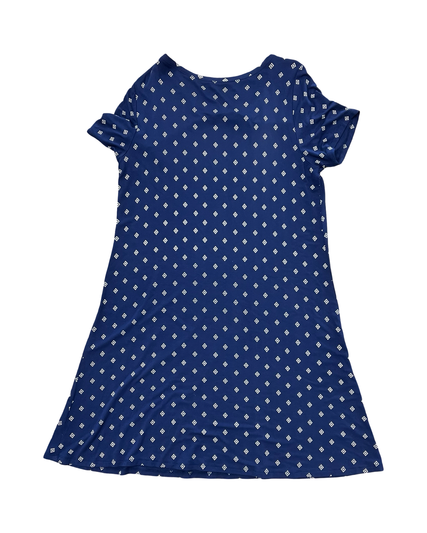Dress Casual Midi By St Johns Bay In Blue, Size:L