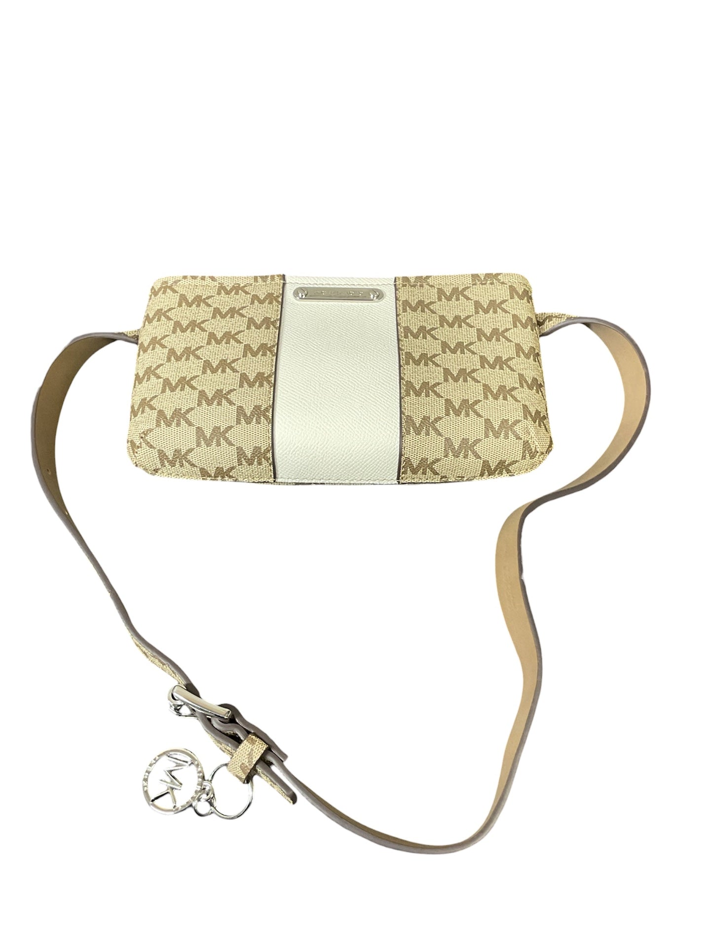 Belt Bag Designer By Michael Kors In Tan & White, Size:Small