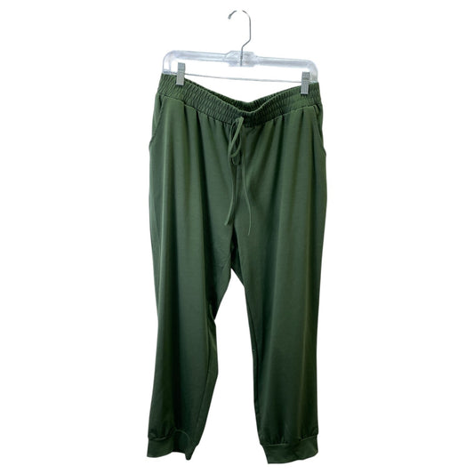 Athletic Pants By Cme In Green, Size:1X