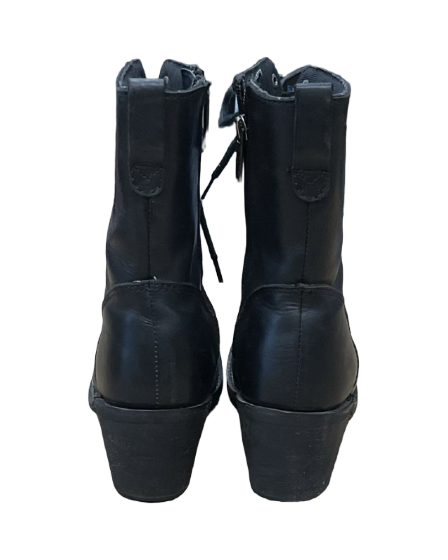Boots Ankle Heels By Harley Davidson In Black, Size:8