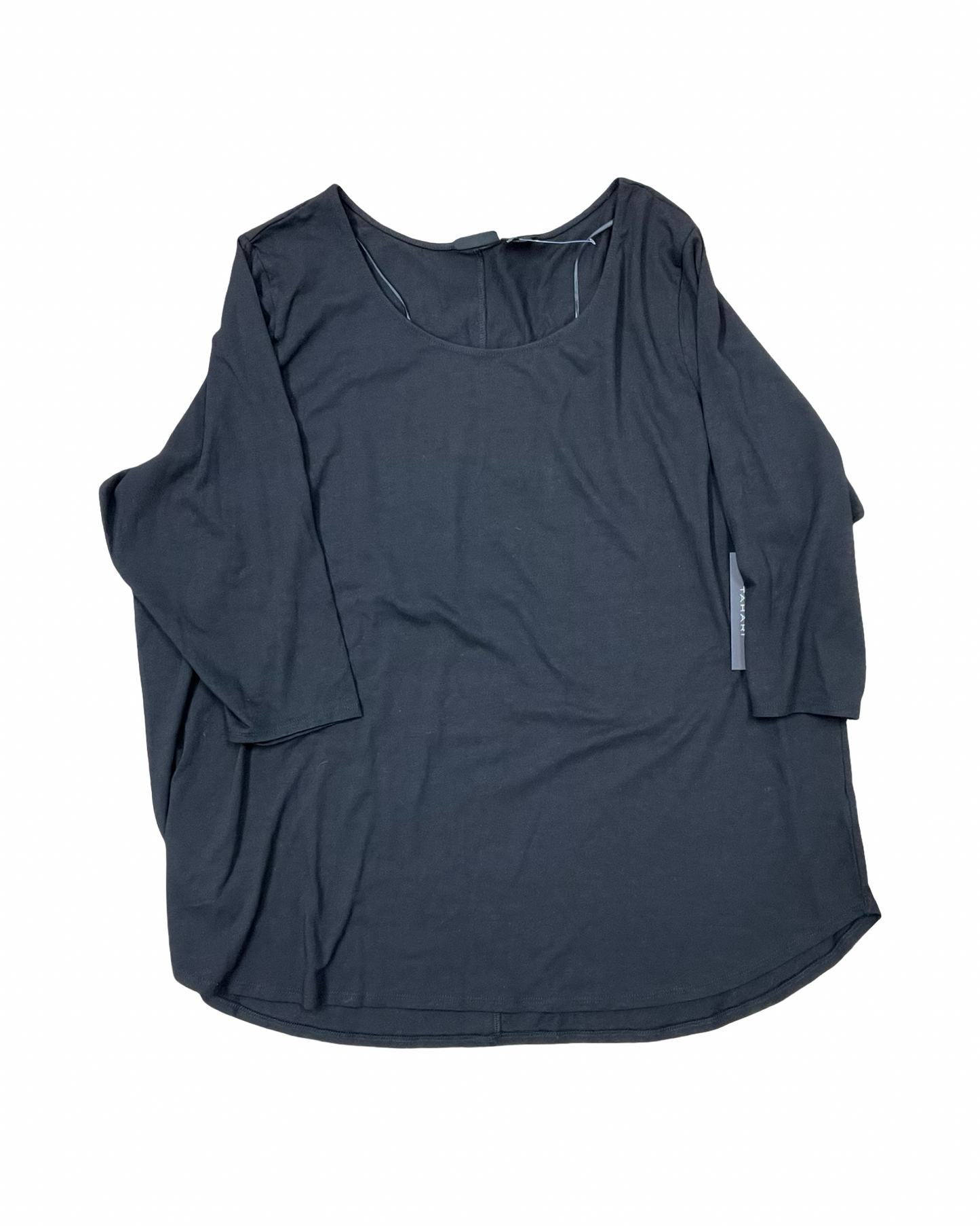 Top Ss By Tahari In Black, Size:3X