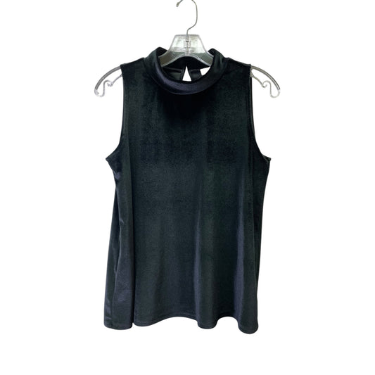 Top Sleeveless By Loft In Black, Size:S