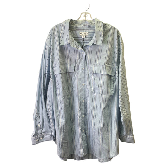 Top Ls By Ava & Viv In Blue, Size:2P
