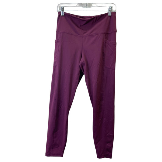 Athletic Leggings By 90 Degrees By Reflex In Purple, Size:L