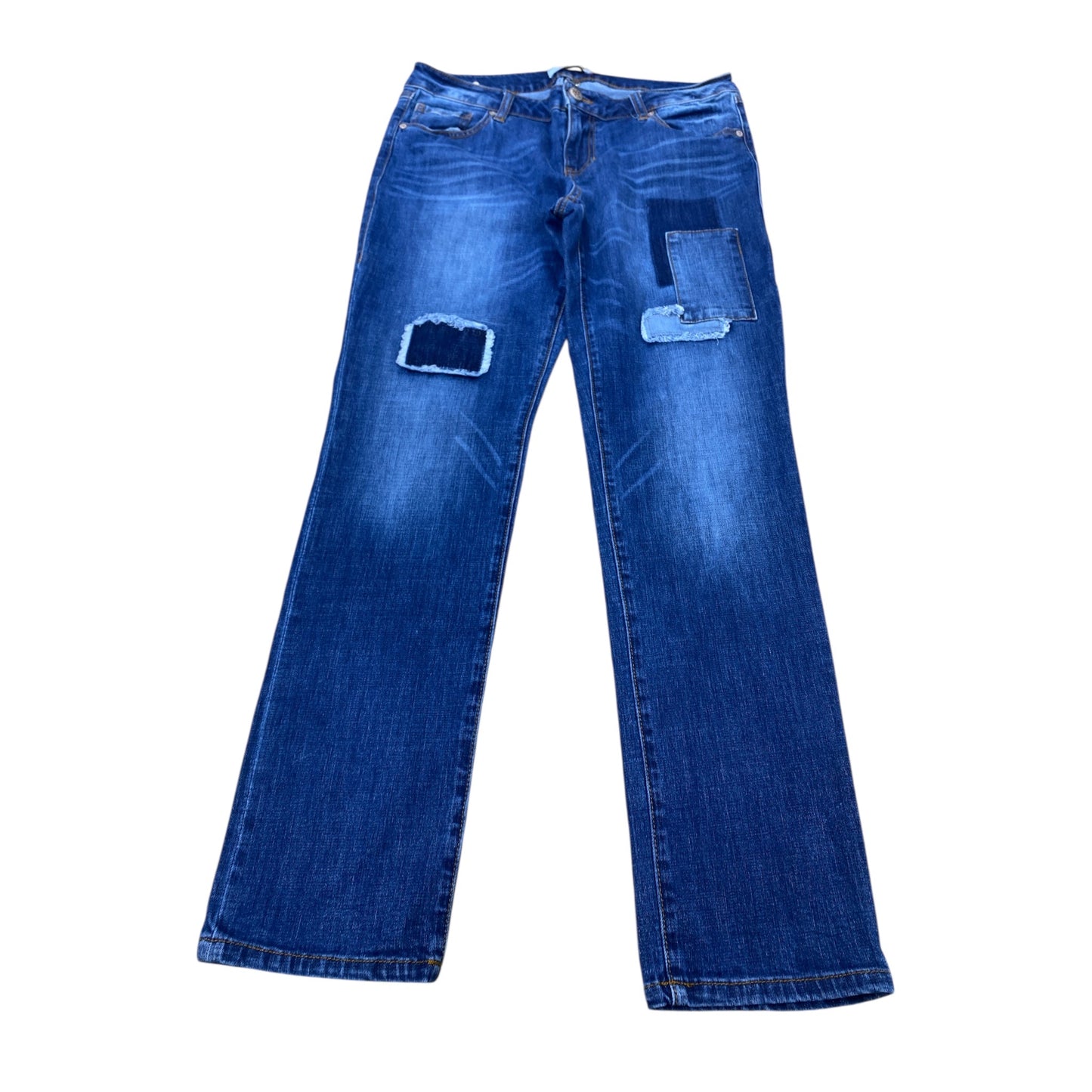 Jeans Boyfriend By Cabi In Blue Denim, Size:10