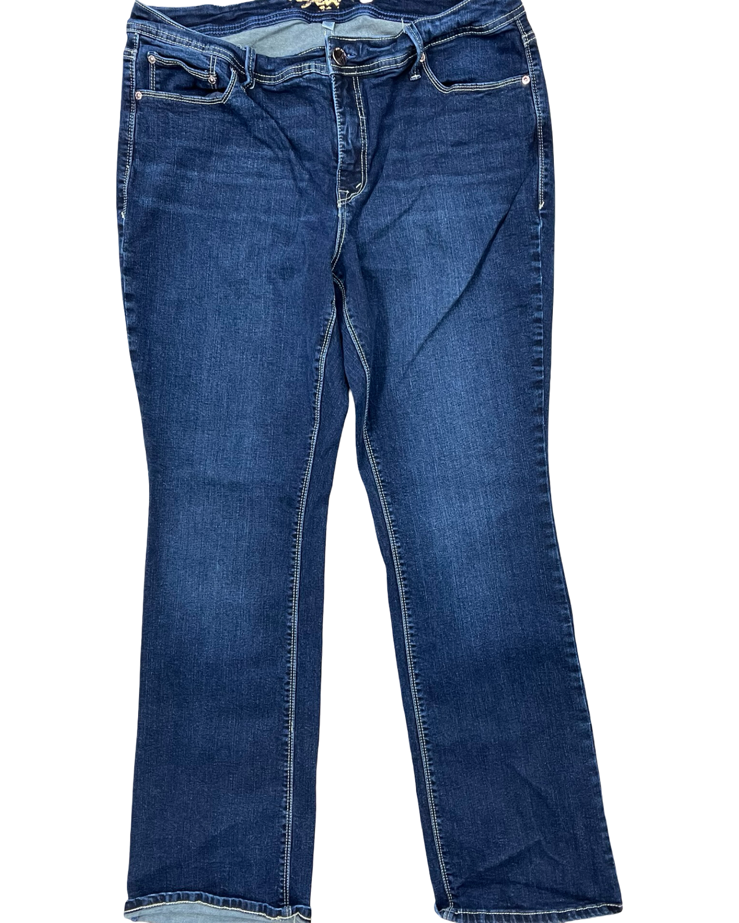 Jeans Cropped By Seven 7 In Blue Denim, Size:1X