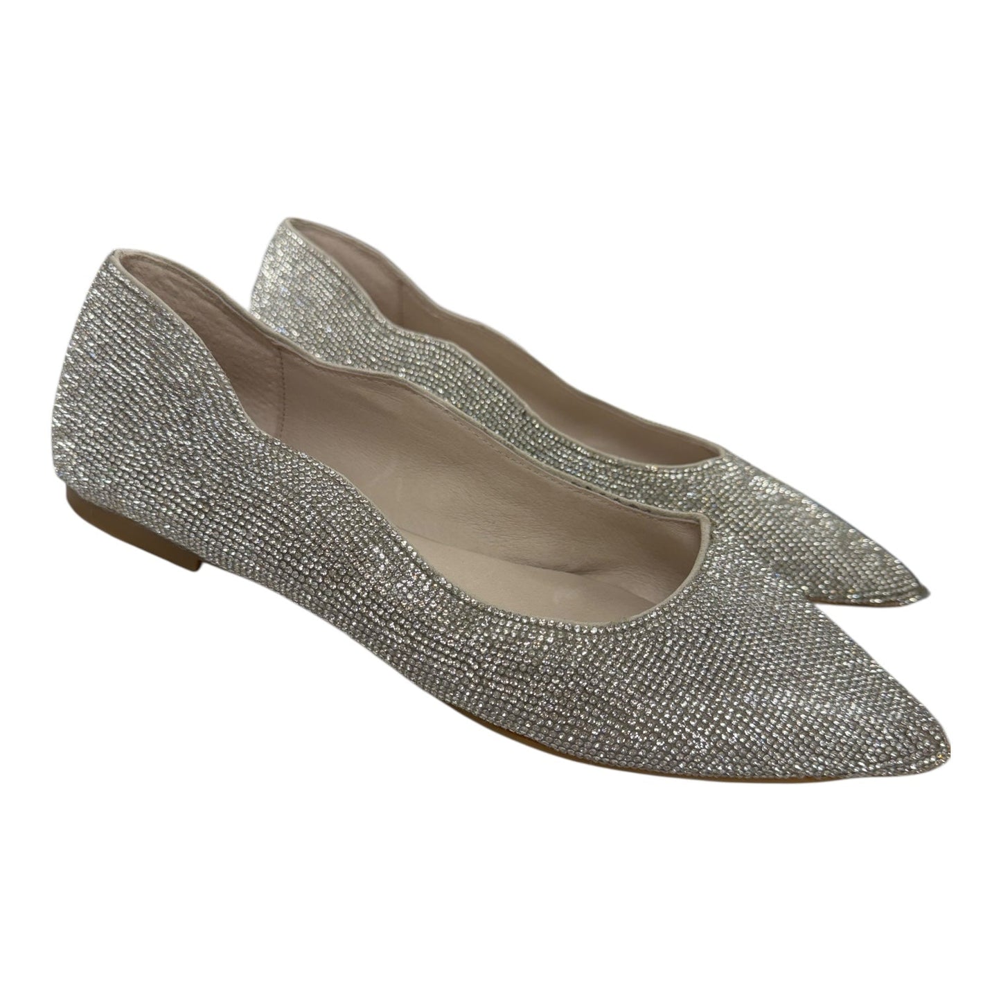 Shoes Flats By Gianni Bini In Silver, Size:9