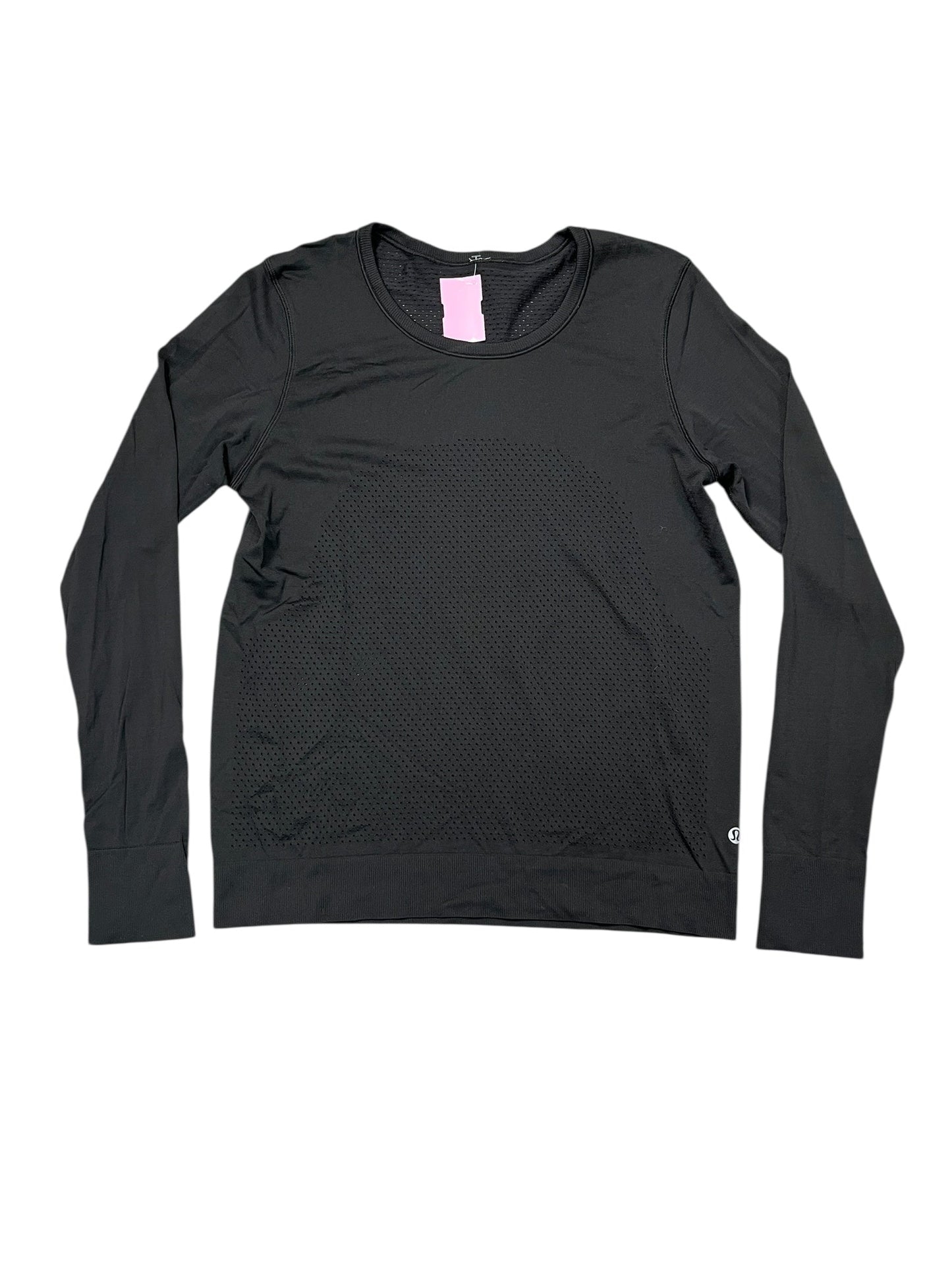 Athletic Top Ls Collar By Lululemon In Black, Size:S