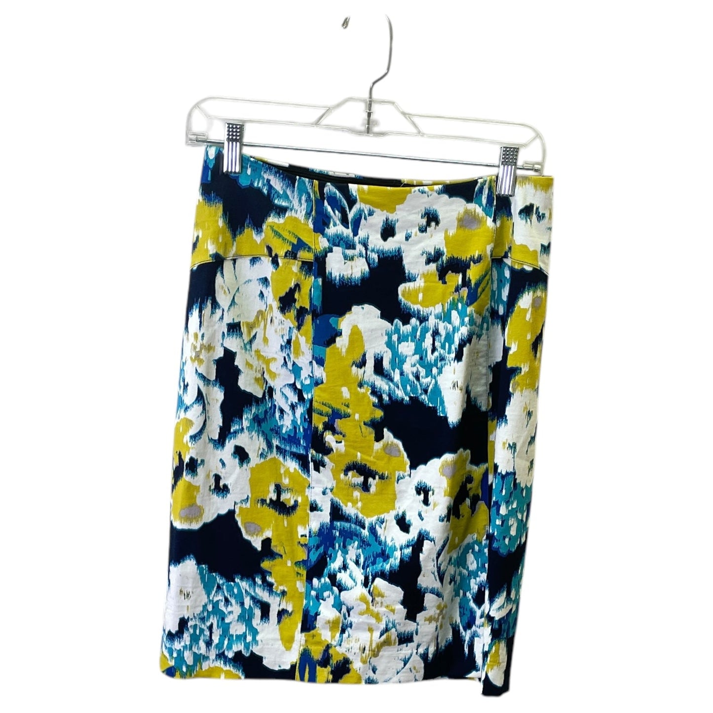 Skirt Mini & Short By Lysse In Blue & Yellow, Size:8