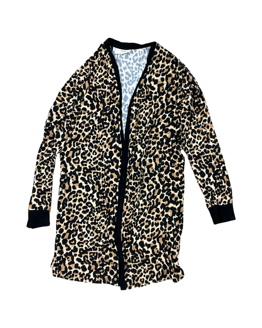 Cardigan By Clothes Mentor In Animal Print, Size:S