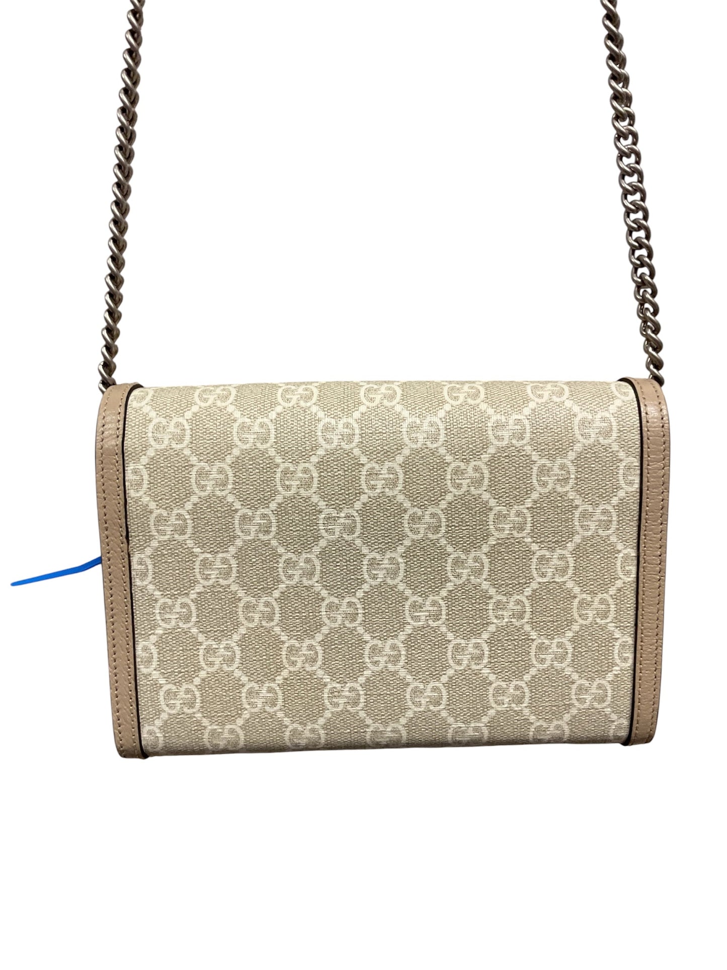 Crossbody Luxury Designer By Gucci In Grey, Size:Small