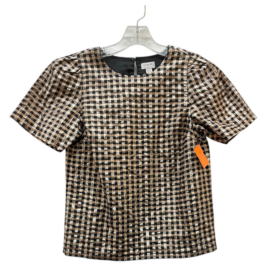 Top Ss By J. Crew In Black & Gold, Size:Xxs