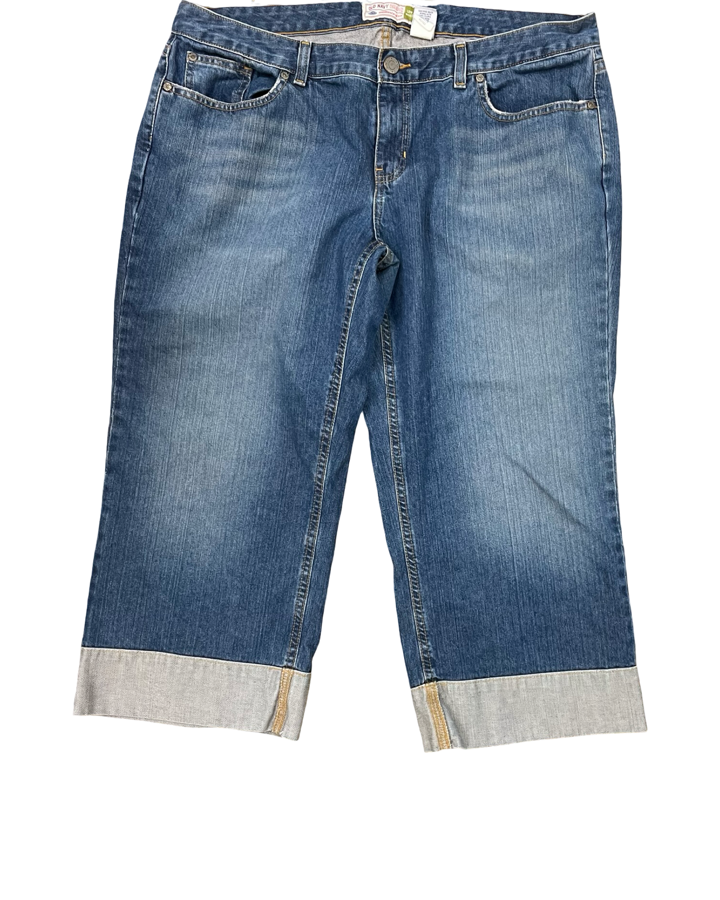 Jeans Cropped By Old Navy In Blue Denim, Size:18