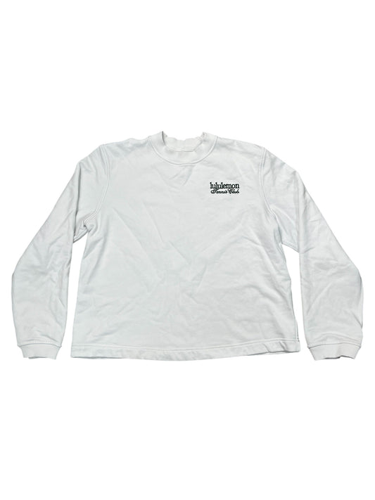 Athletic Sweatshirt Crewneck By Lululemon In White, Size:S