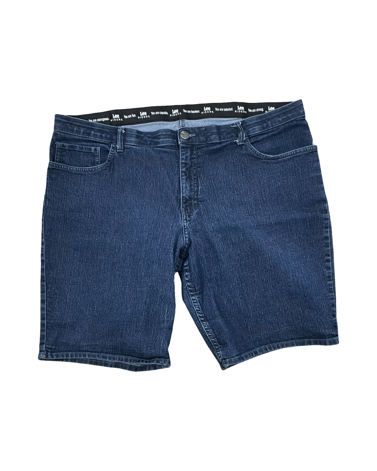 Shorts By Lee In Blue Denim, Size:22