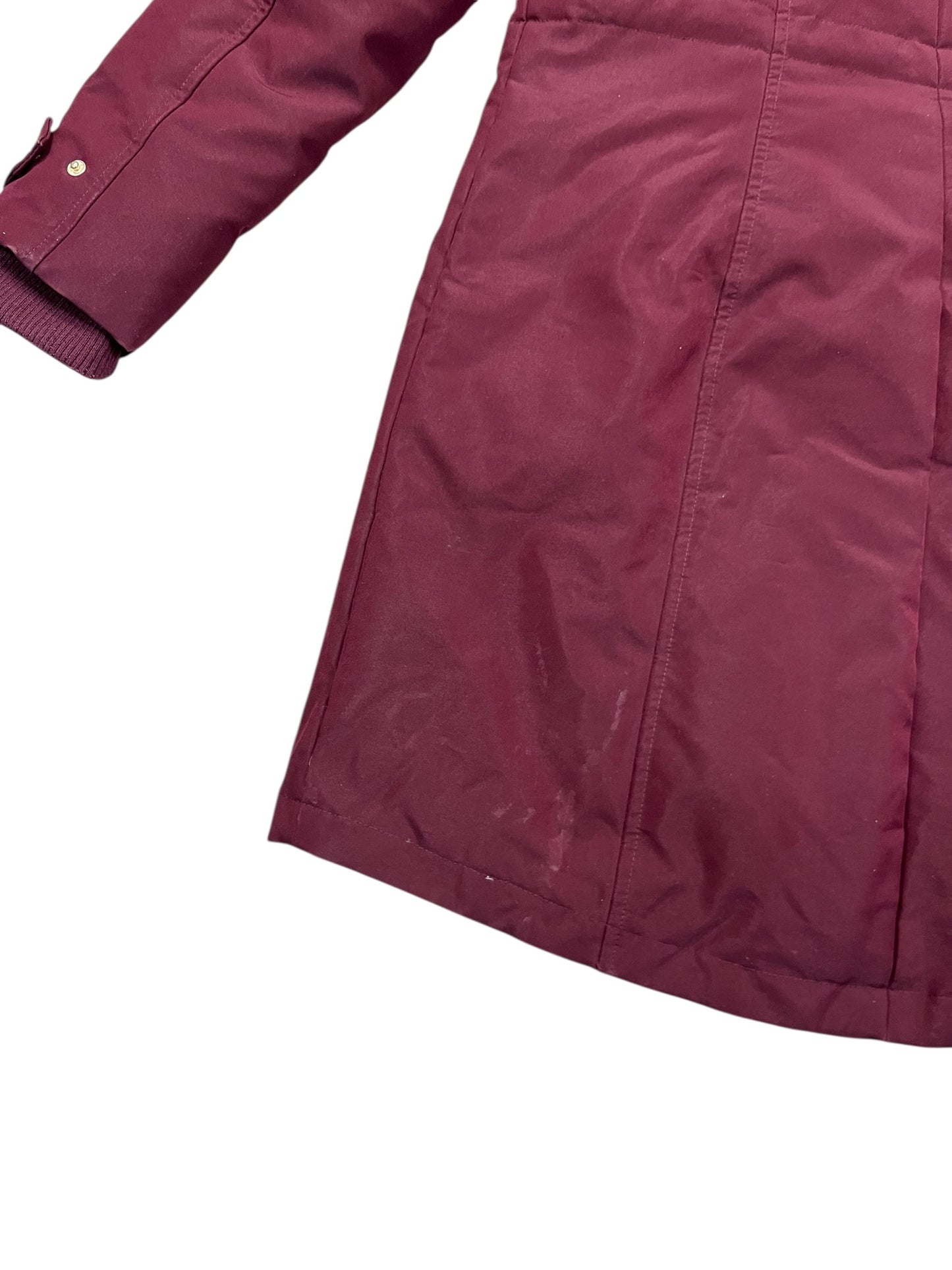 Coat Designer By Kate Spade In Maroon, Size:S