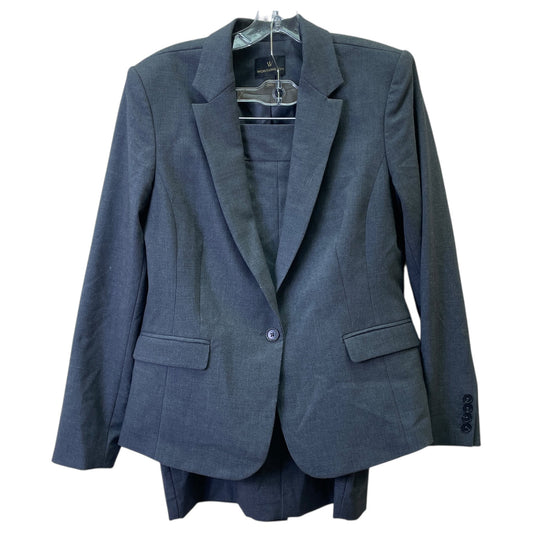Skirt Suit 2Pc By Worthington In Grey, Size:L