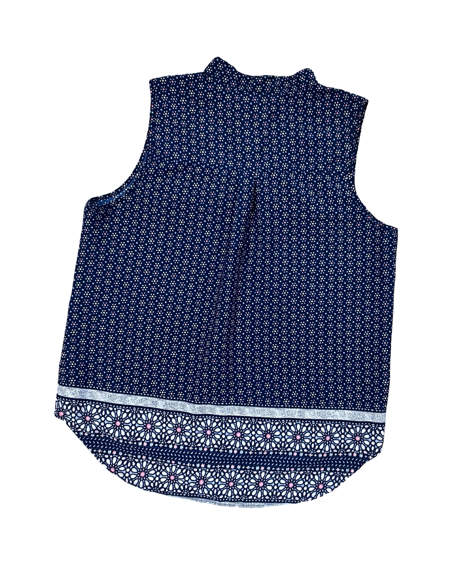 Top Sleeveless By Clothes Mentor In Navy, Size:L