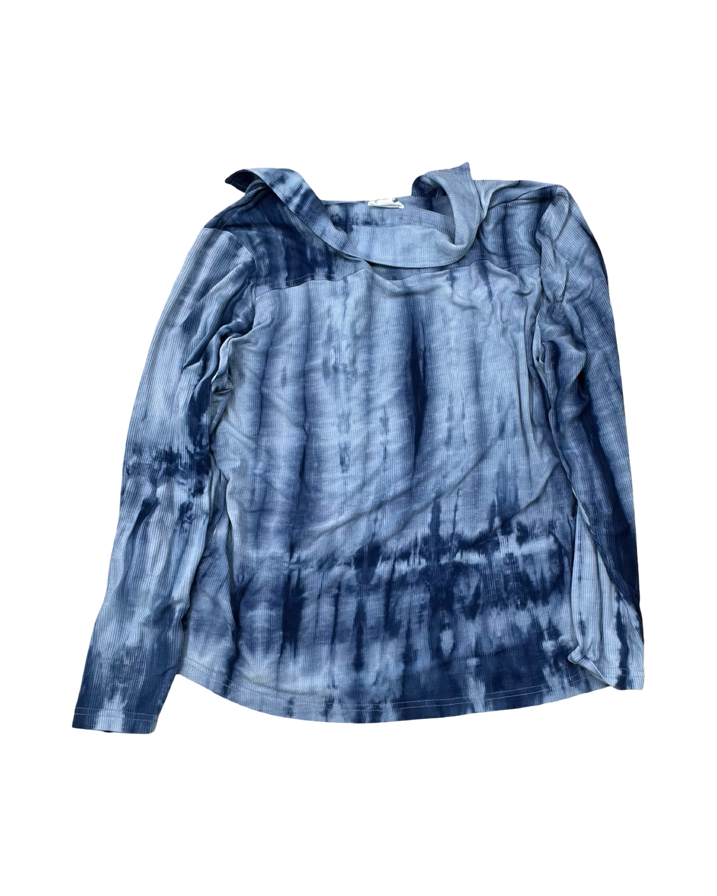 Blouse Ls By Tribal In Blue, Size:L