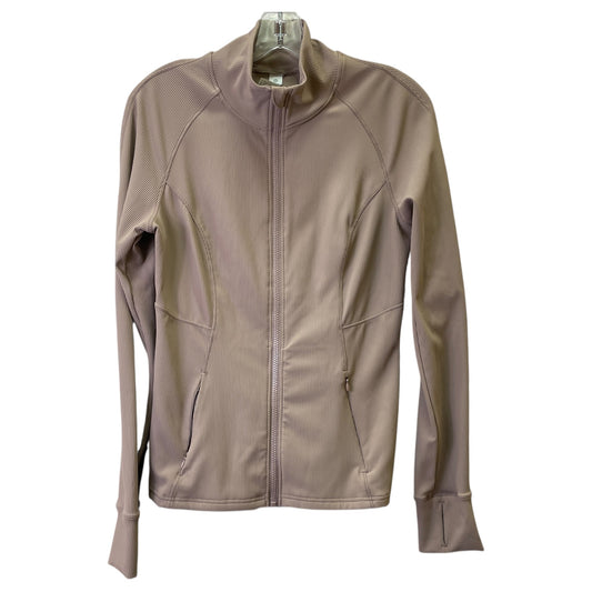 Athletic Jacket By 90 Degrees By Reflex In Taupe, Size:L