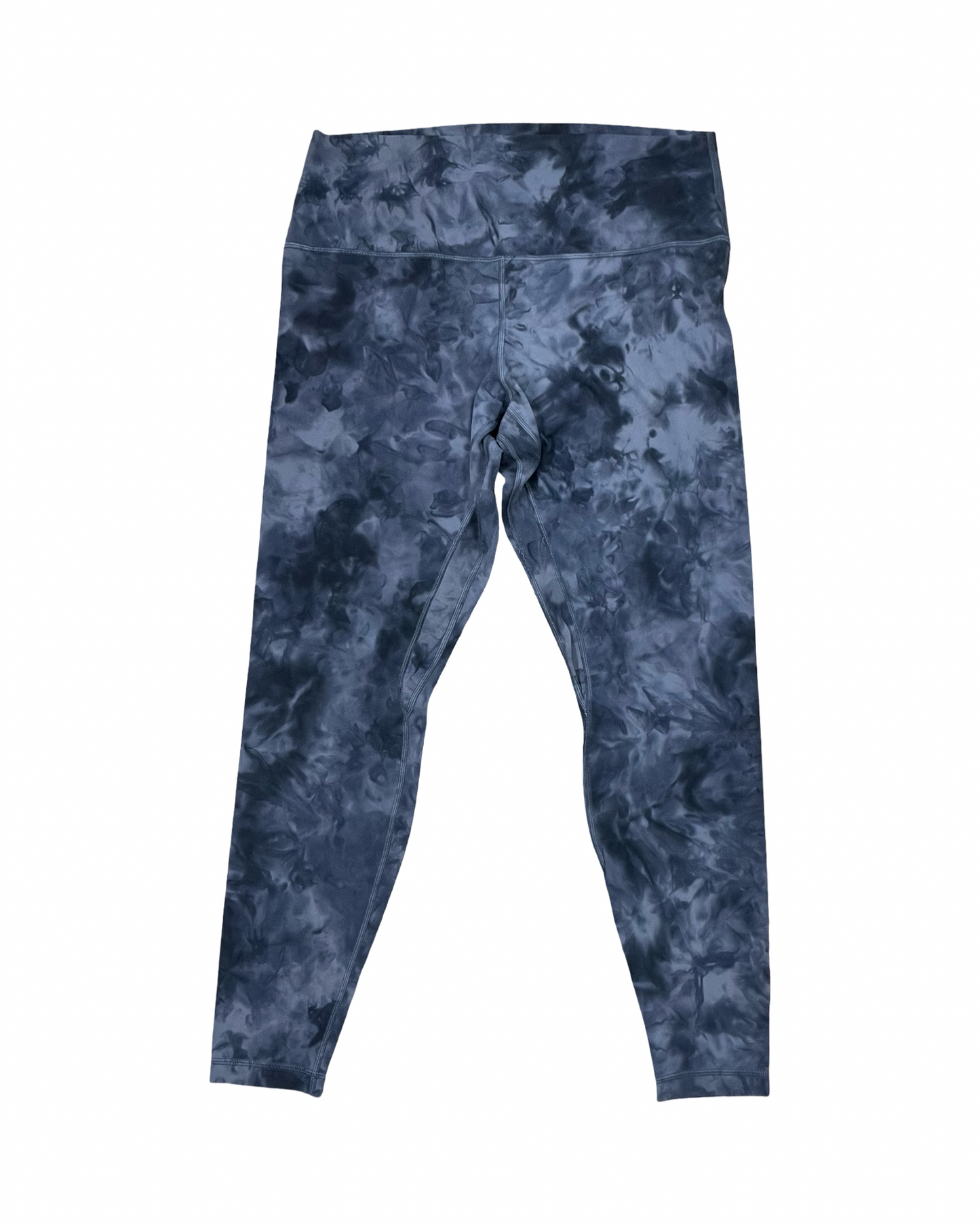 Athletic Leggings Capris By Lululemon In Grey, Size:14