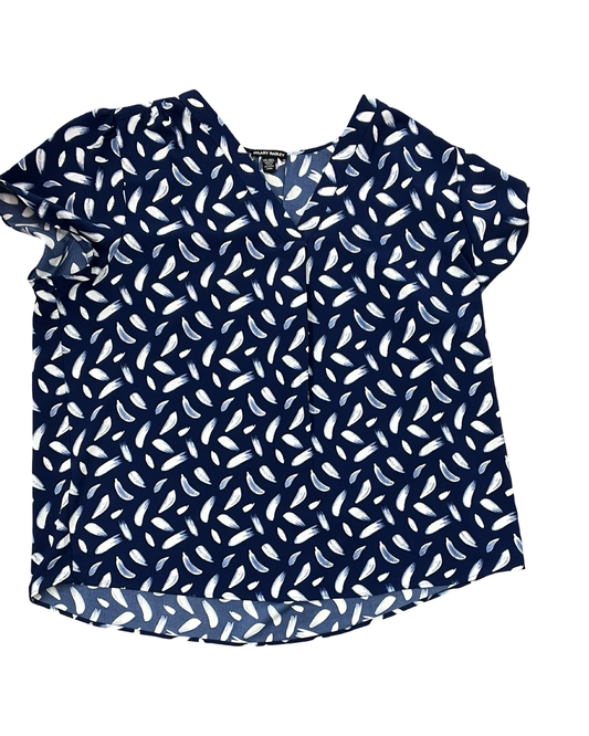 Top Ss By Hilary Radley In Blue, Size:1X