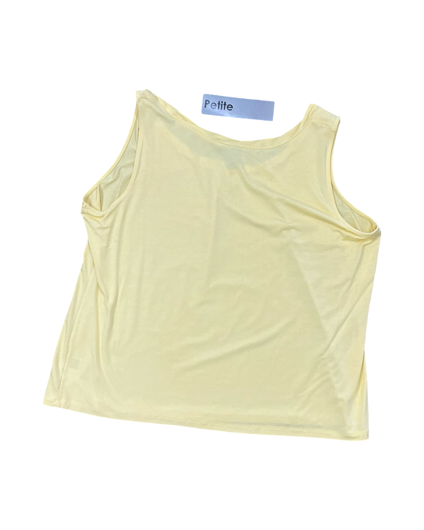 Tank Top By Relativity In Yellow, Size:Xlp