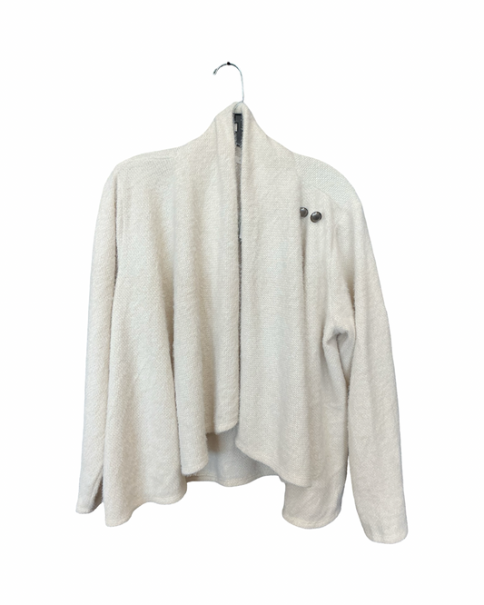 Cardigan By Maurices In Cream, Size:1X