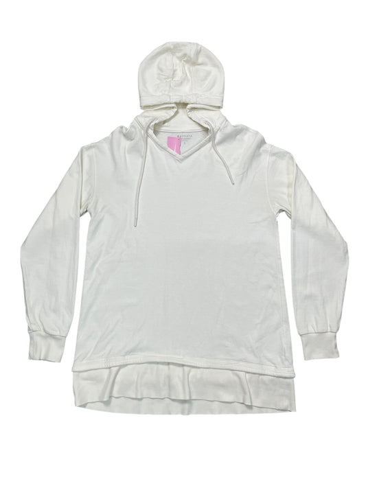 Athletic Top Ls Hoodie By Athleta In White, Size:S
