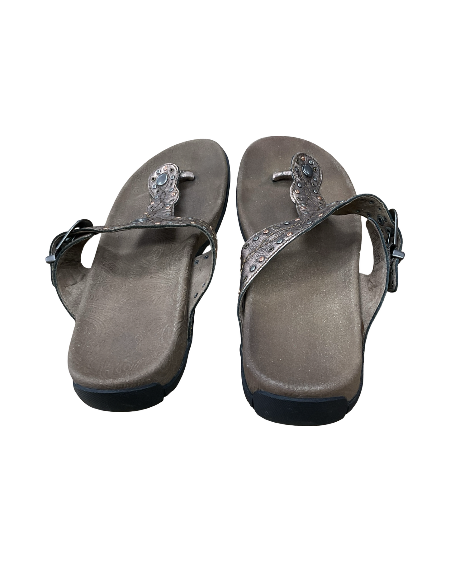 Sandals Flats By Ecco In Gold, Size:9.5