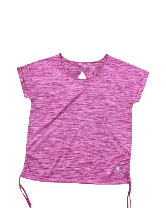 Athletic Top Ss By Tuff Athletics In Pink, Size:L