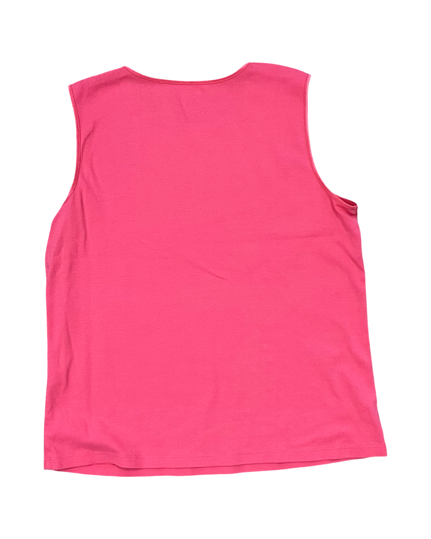 Top Sleeveless Basic By Christopher And Banks In Pink, Size:Xl