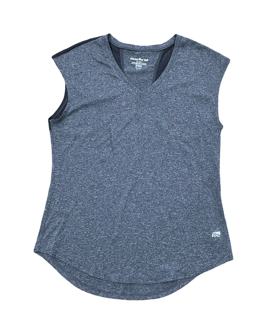 Athletic Top Ss By Marika Tek In Grey, Size:L