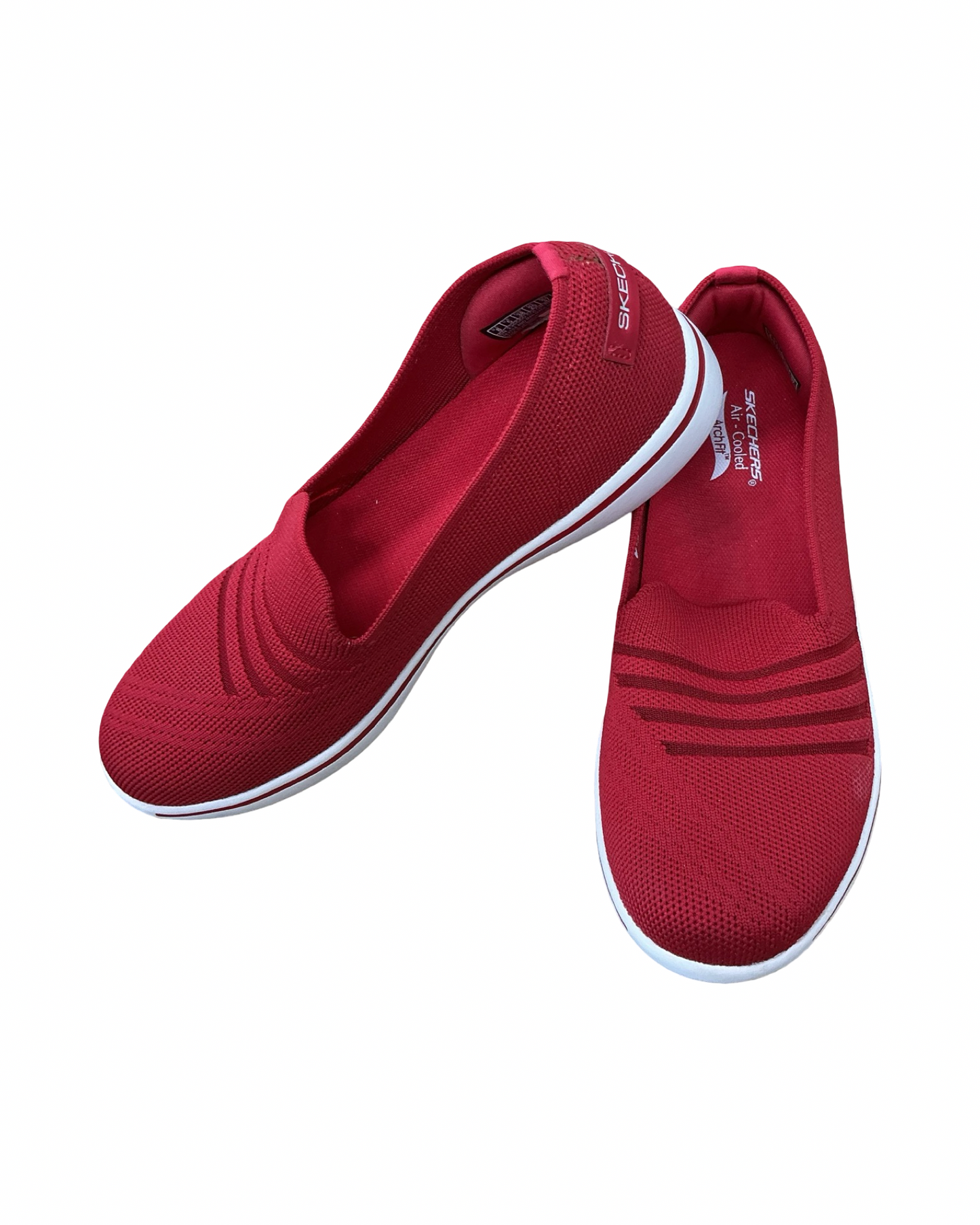 Shoes Flats By Skechers In Red, Size:8