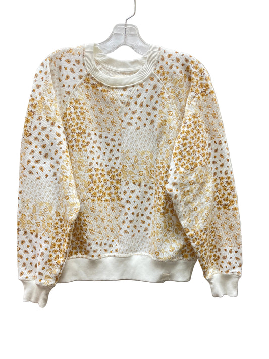 Top Ls By American Eagle In White & Yellow, Size:Xs