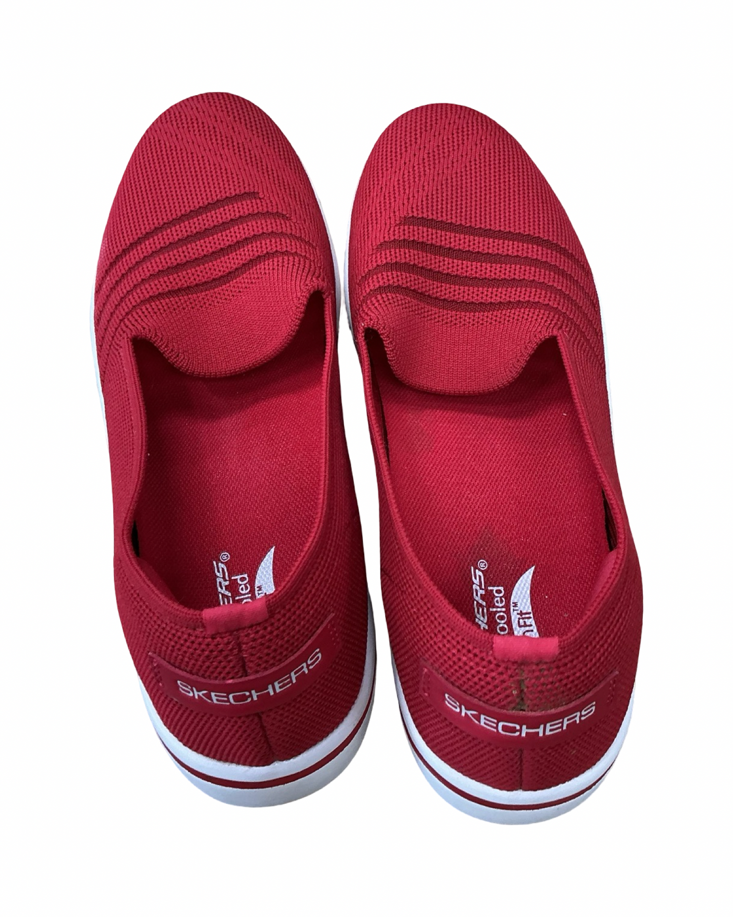 Shoes Flats By Skechers In Red, Size:8