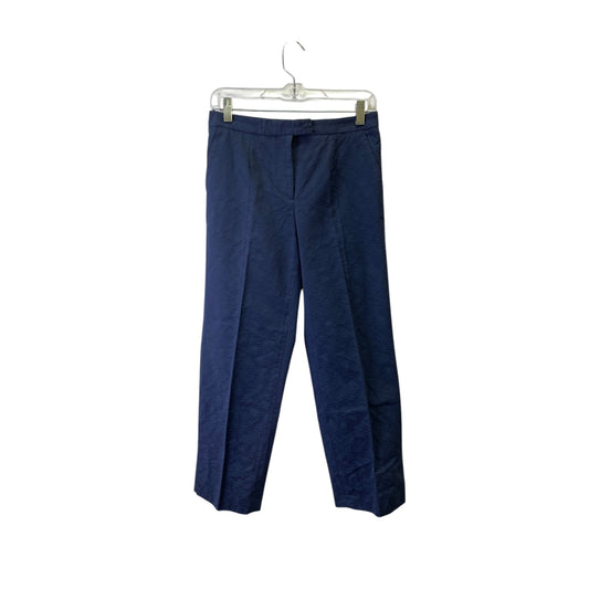 Pants Designer By Carolina Herrera In Blue, Size:4