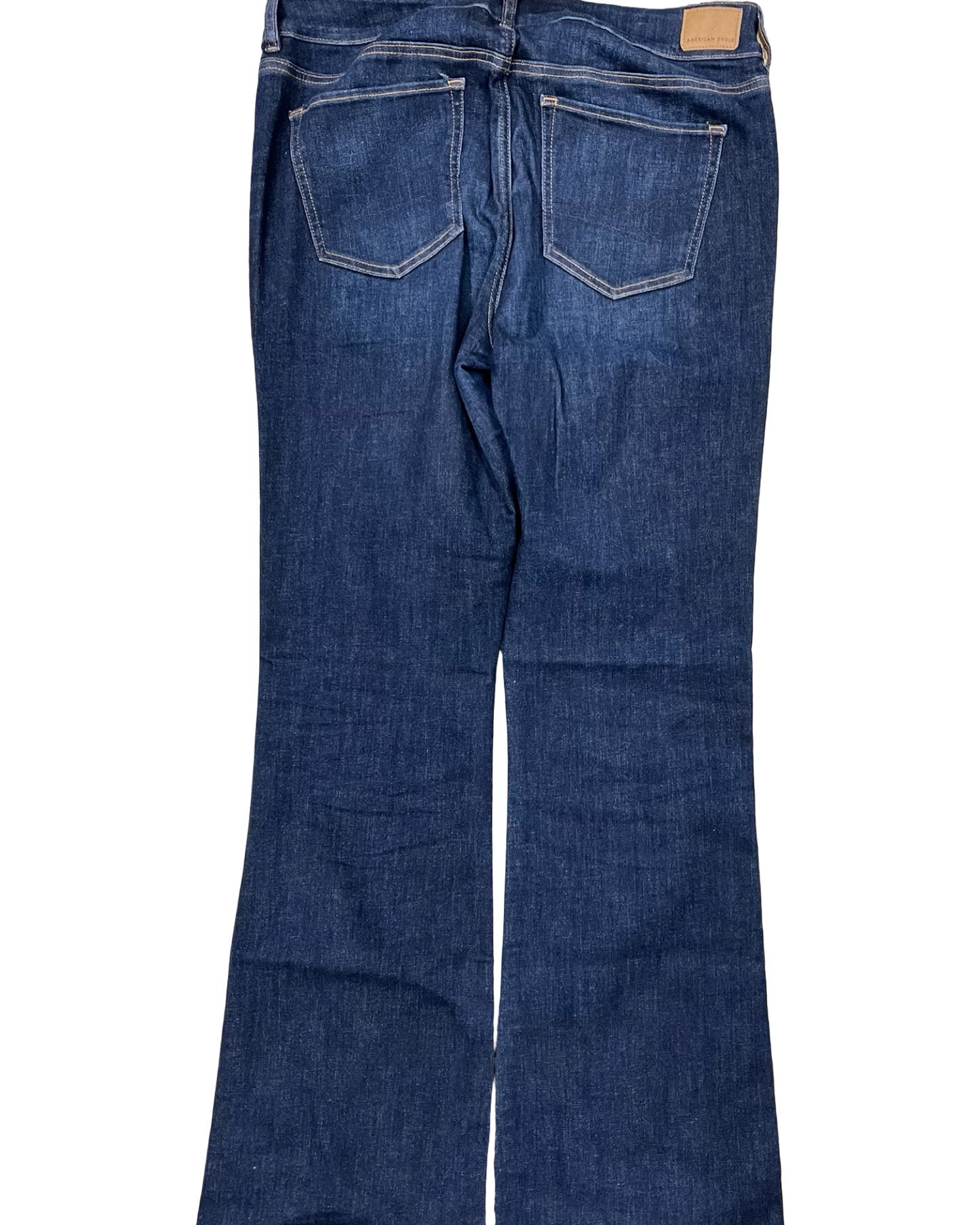 Jeans Wide Leg By American Eagle In Blue Denim, Size:14L