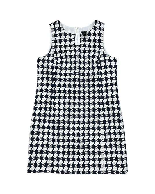 Dress Work By Ann Taylor In Blue & White, Size:L